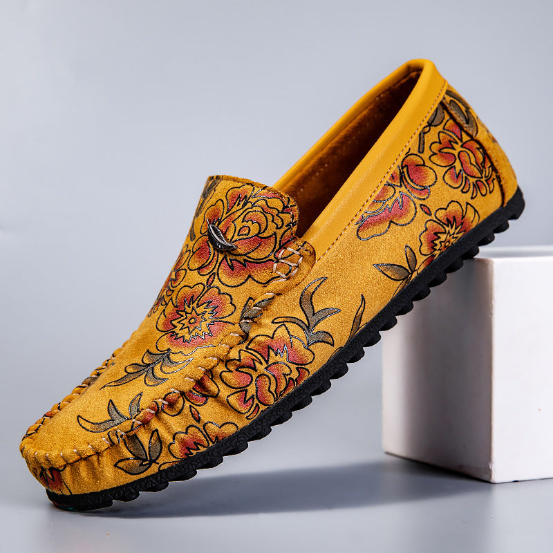 Blomster Läder Loafers