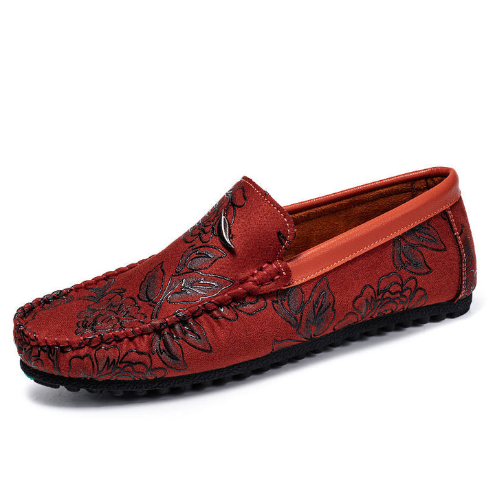 Blomster Läder Loafers