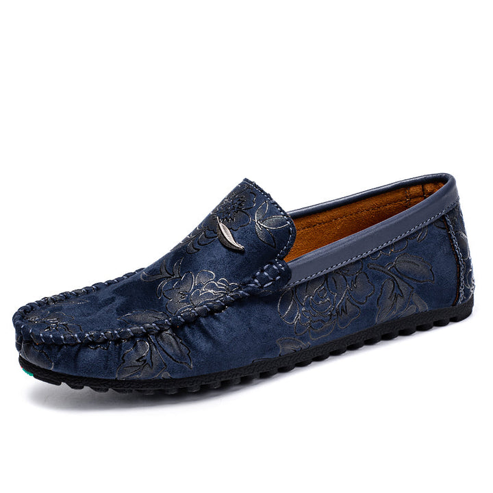 Blomster Läder Loafers