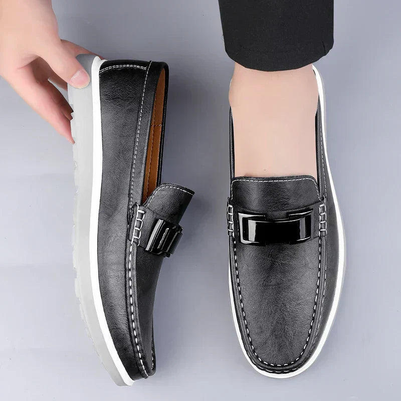Lyxiga Läder Loafers