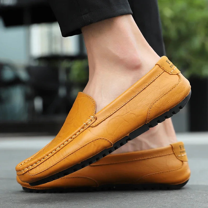 Vintage Läder Loafers