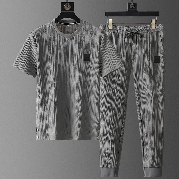 Milano Ribbat Lounge T-shirt & Byxset