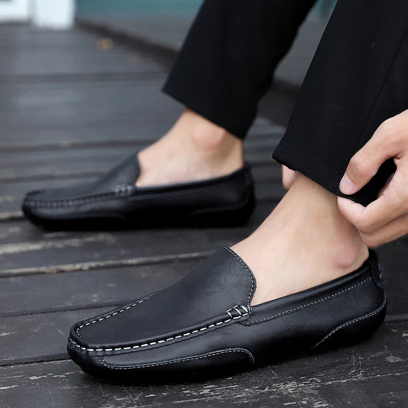 Vintage Läder Loafers