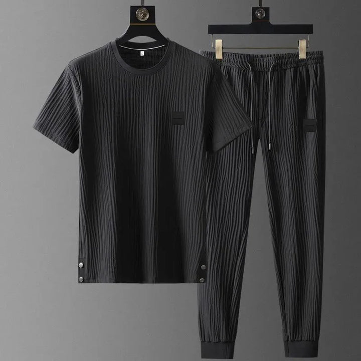 Milano Ribbat Lounge T-shirt & Byxset