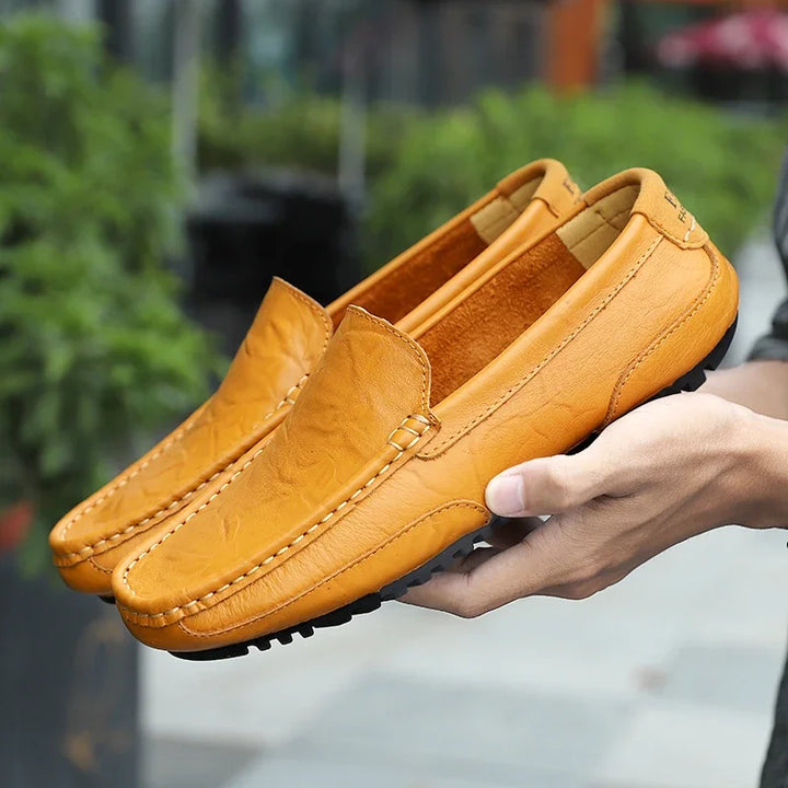 Vintage Läder Loafers