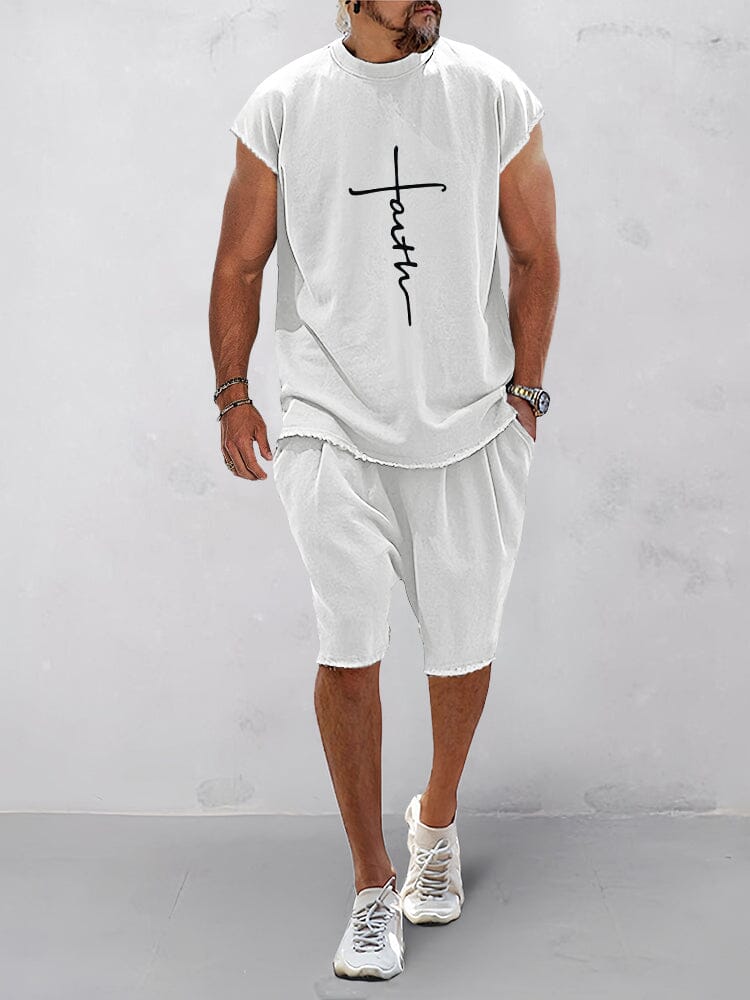 Casual Kortärmd Sport-T-Shirt Set
