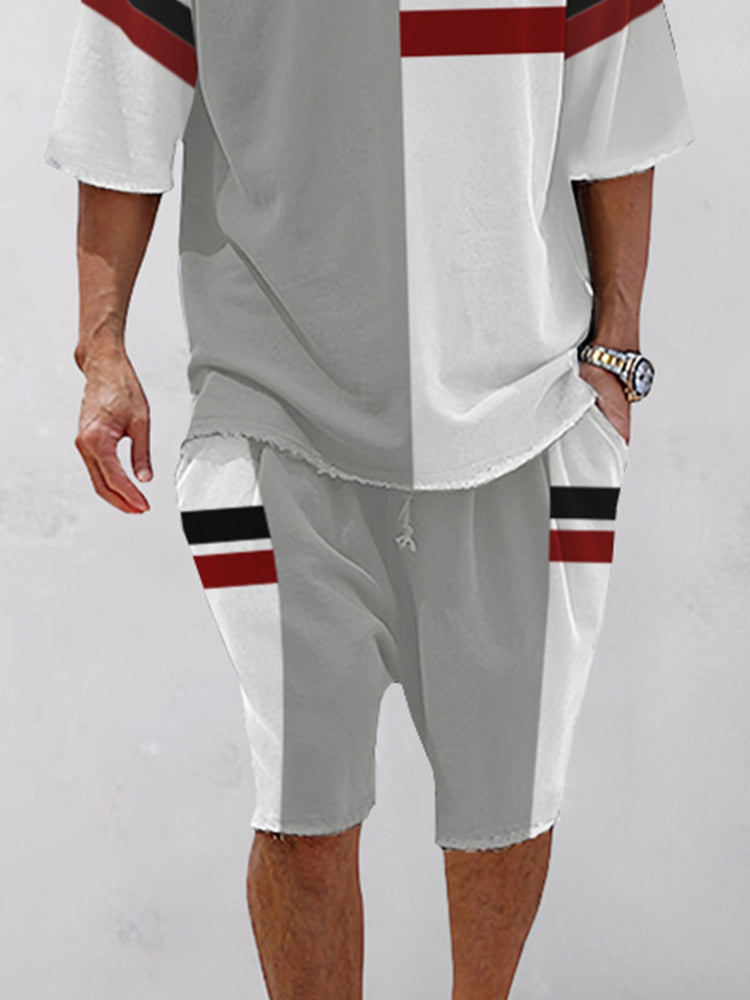 Trendigt Färgblock Athleisure Set
