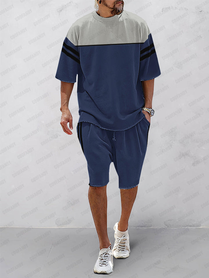 Trendigt Färgblock Athleisure Set