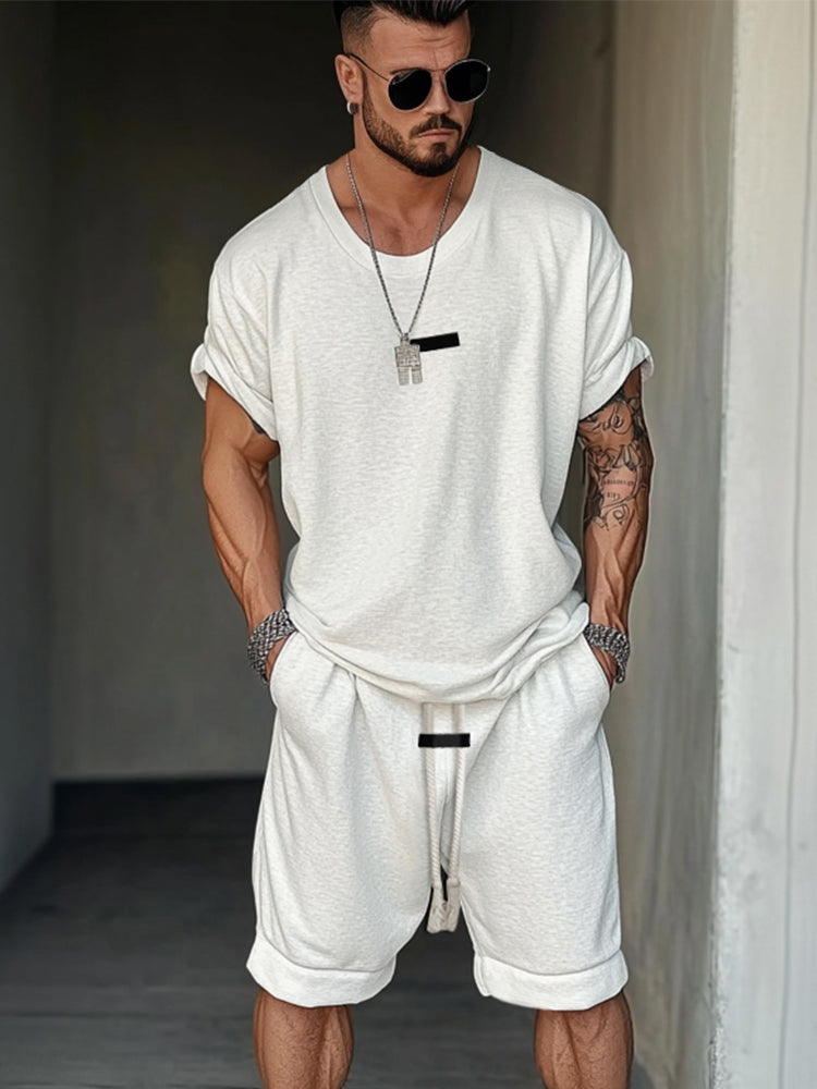 Athleisure Fusion T-Shirt och Shorts Set