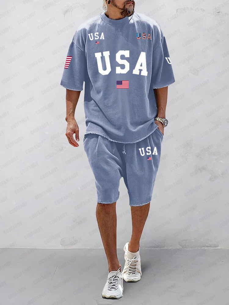Athleisure Kamouflage Tryckt 2-Delat Set