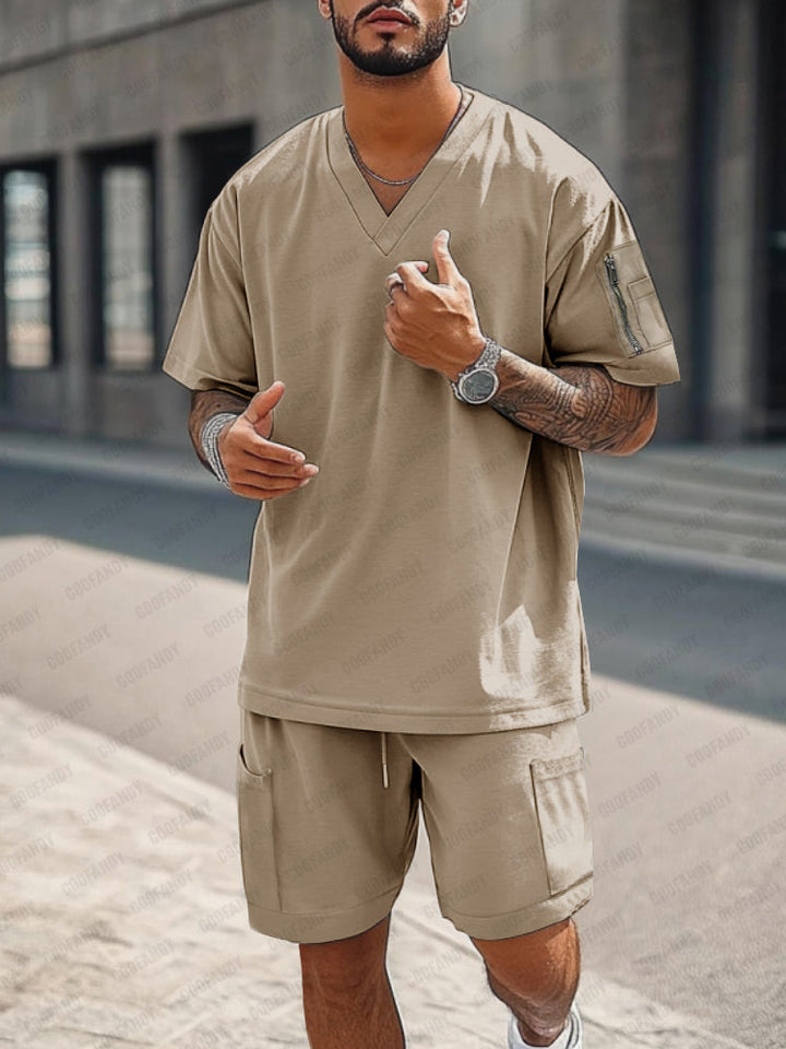 Athleisure Funktionella Fickor T-Shirt Set