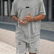 Athleisure Löst Sittande T-Shirt Shorts Set