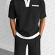 Minimalistiskt Färgblock Casual Set