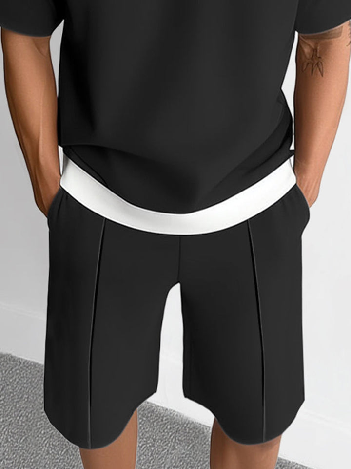 Minimalistiskt Färgblock Casual Set