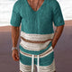 Trendigt Andningsbart Stickad Casual Set