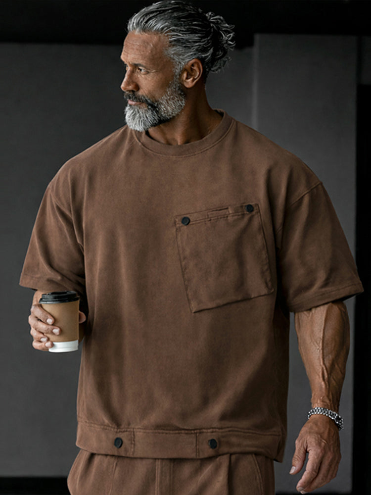 Unikt Athleisure T-Shirt och Shorts Set