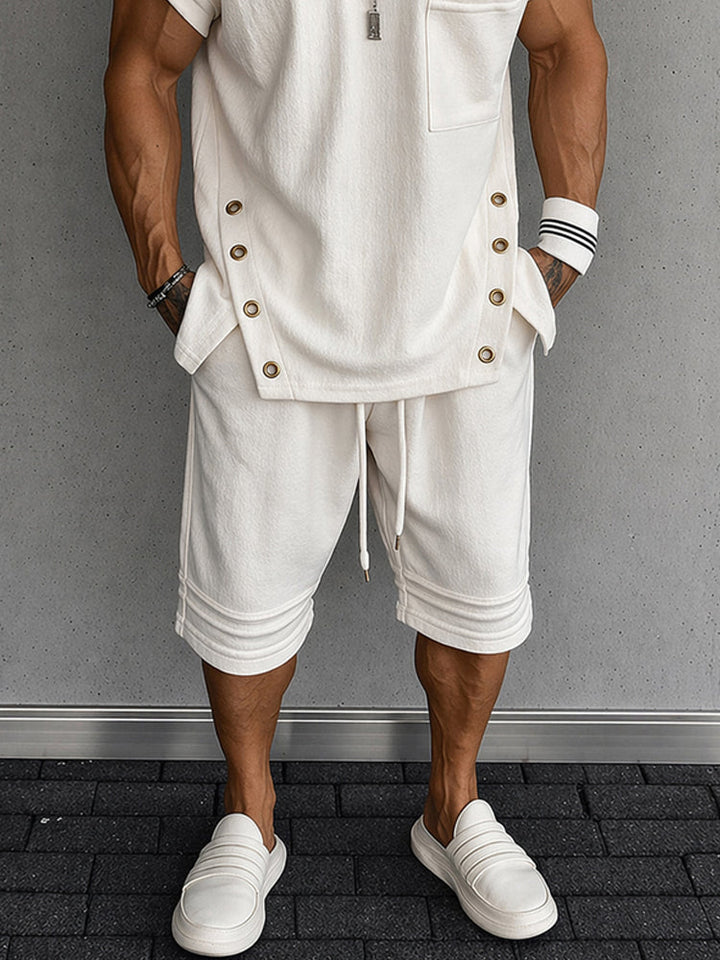 Sommar Streetwear Linne och Shorts Set