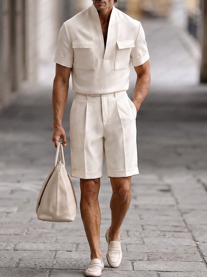 Urban Casual Mångfickor Matchande Set
