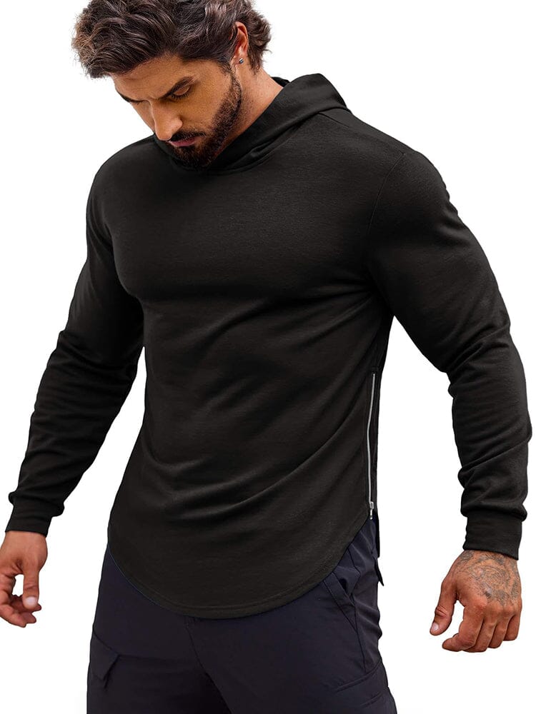 Workout Muscle Fit Bomullsblandad Hoodie