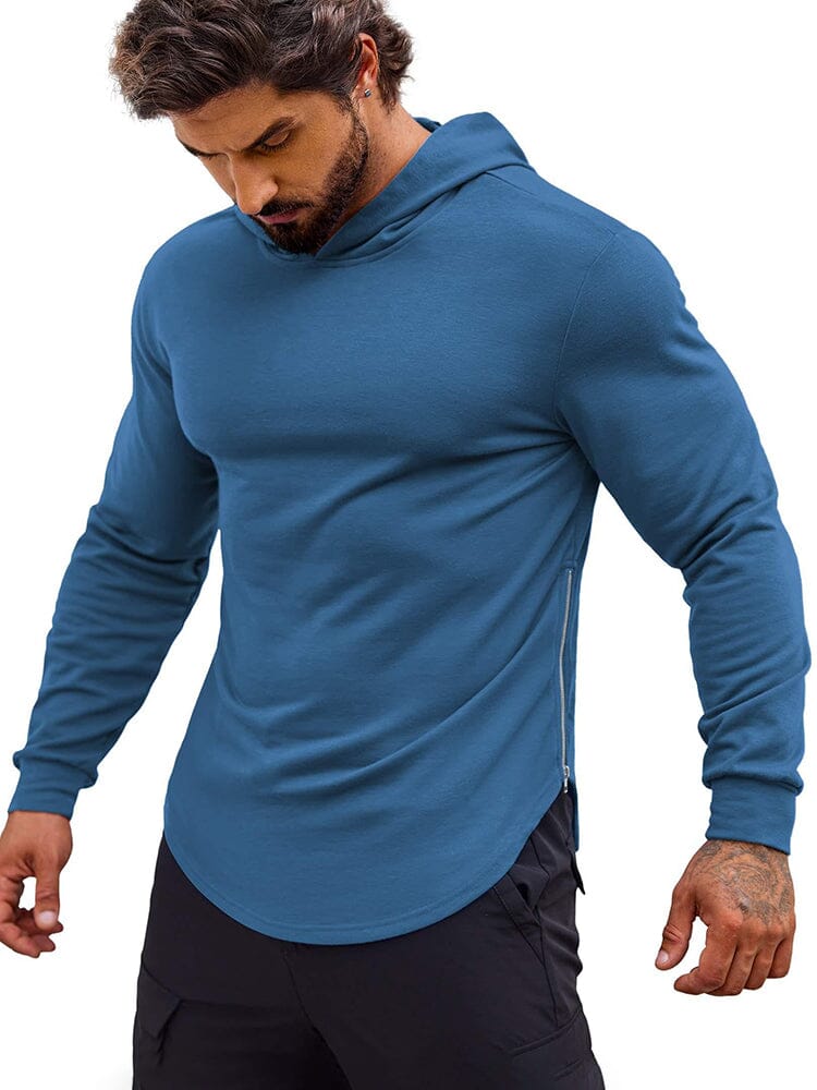 Workout Muscle Fit Bomullsblandad Hoodie