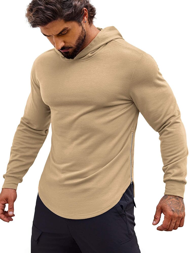 Workout Muscle Fit Bomullsblandad Hoodie