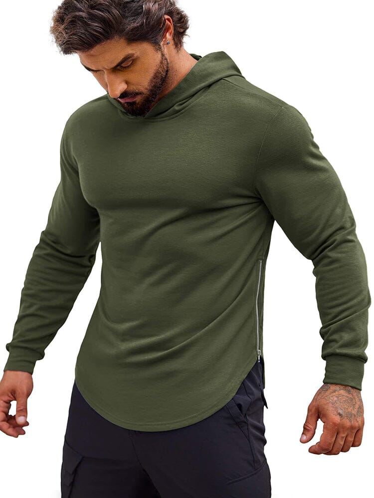 Workout Muscle Fit Bomullsblandad Hoodie