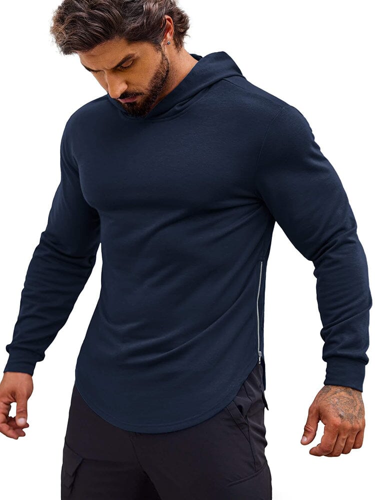 Workout Muscle Fit Bomullsblandad Hoodie