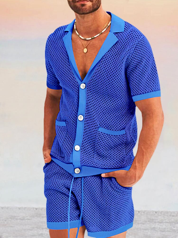 Casual Andningsbart Nät Set