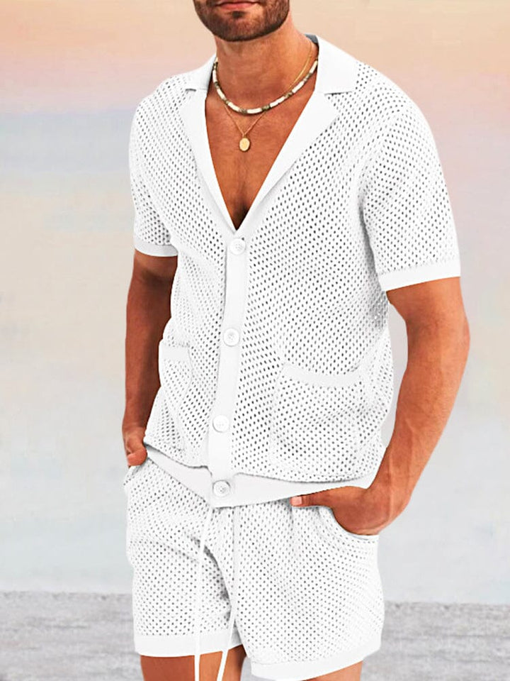 Casual Andningsbart Nät Set