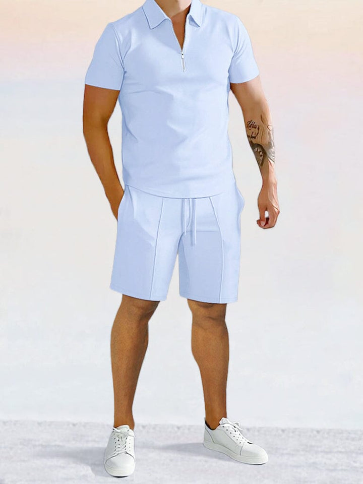 Casual Enfärgad Pikétröja Set