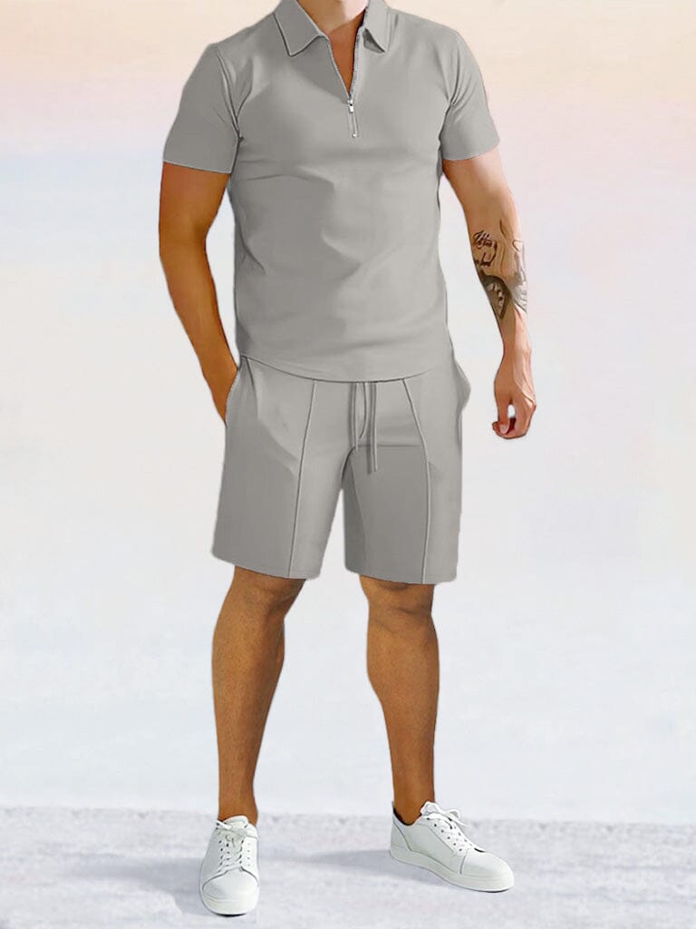 Casual Enfärgad Pikétröja Set