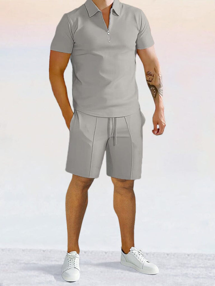 Casual Enfärgad Pikétröja Set