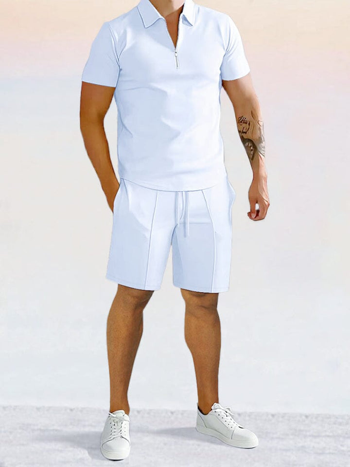 Casual Enfärgad Pikétröja Set