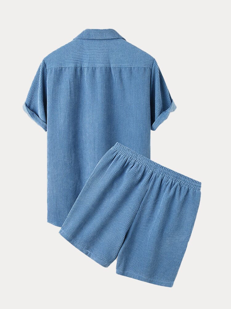 Casual Manchester Skjorta Shorts Set