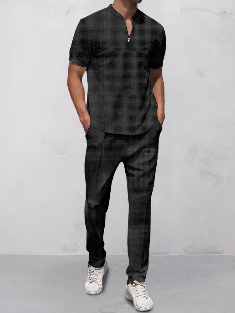 Casual Waffle 2-Delat Outfit