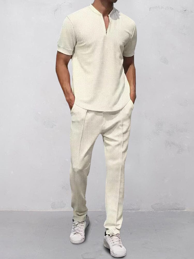Casual Waffle 2-Delat Outfit