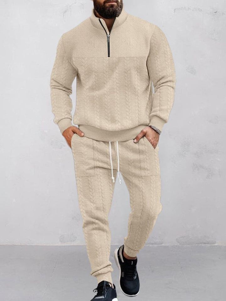 Modernt Jacquard Aktivt Kläder Set