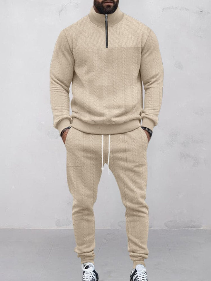 Modernt Jacquard Aktivt Kläder Set