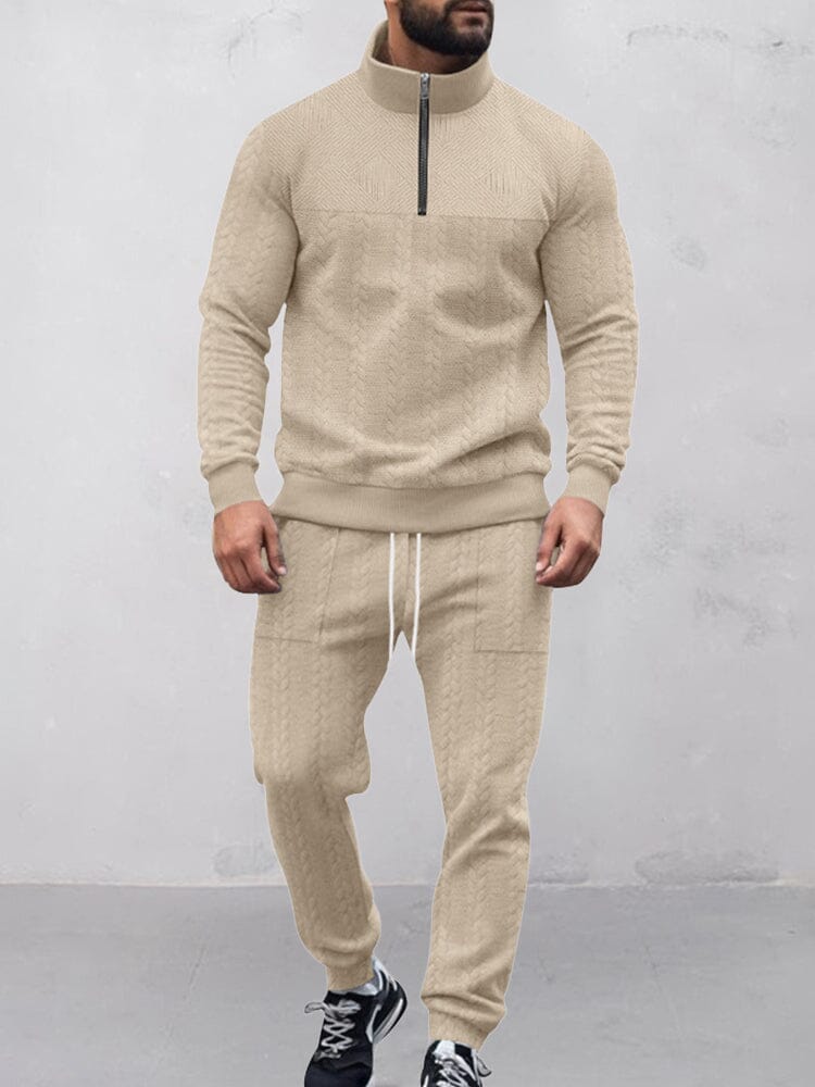 Modernt Jacquard Aktivt Kläder Set