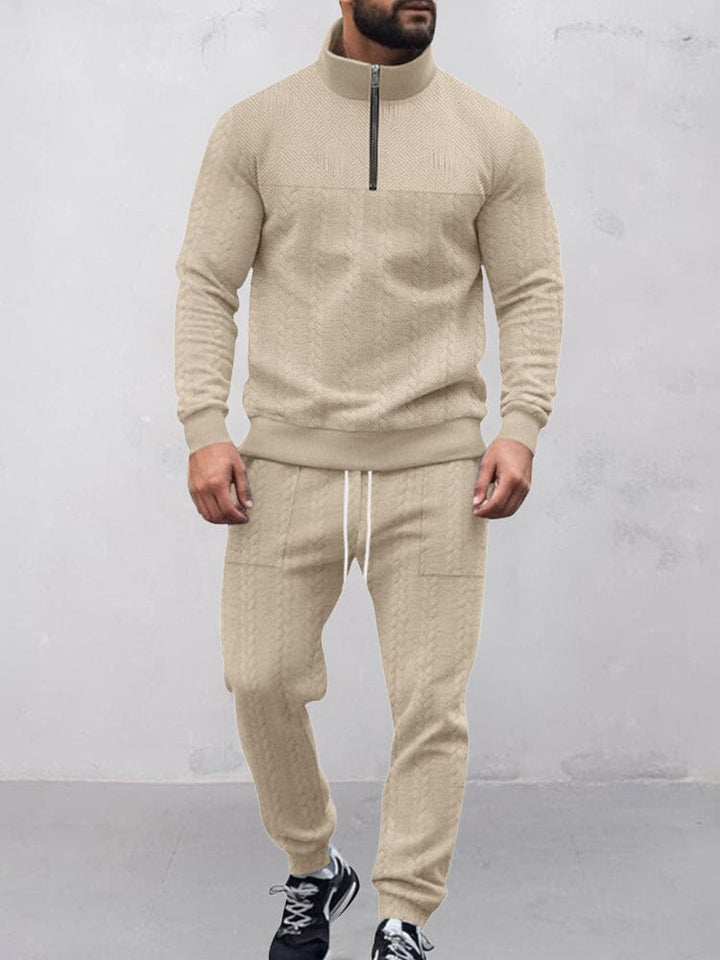 Modernt Jacquard Aktivt Kläder Set