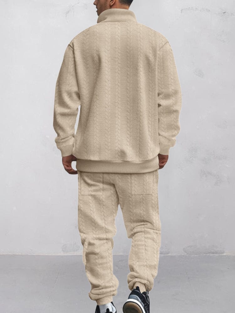 Modernt Jacquard Aktivt Kläder Set