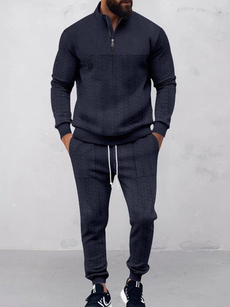 Modernt Jacquard Aktivt Kläder Set
