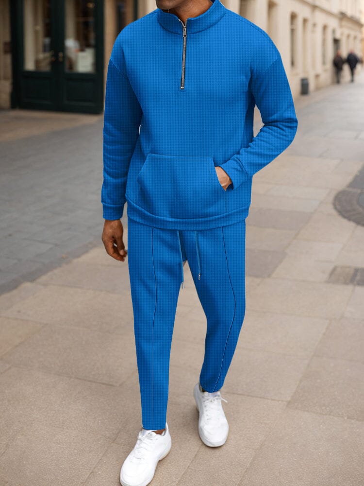 Athleisure Urban Fashion Waffle Matchande Set