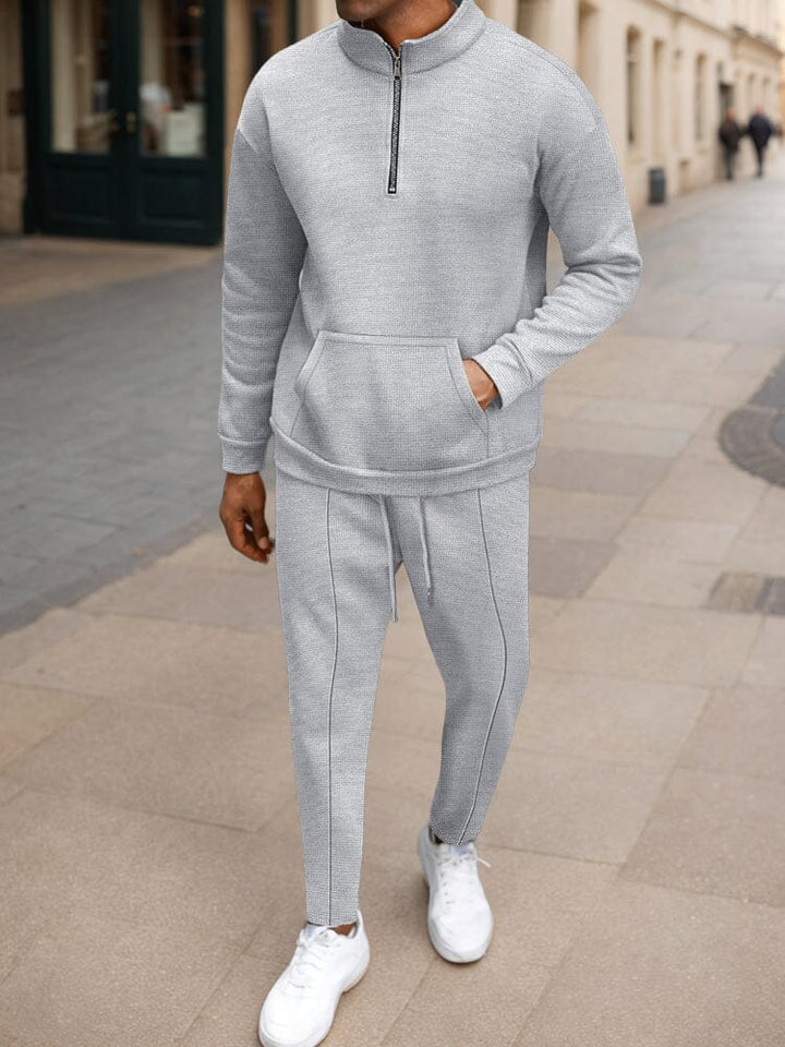 Athleisure Urban Fashion Waffle Matchande Set