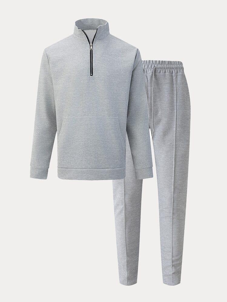 Athleisure Urban Fashion Waffle Matchande Set