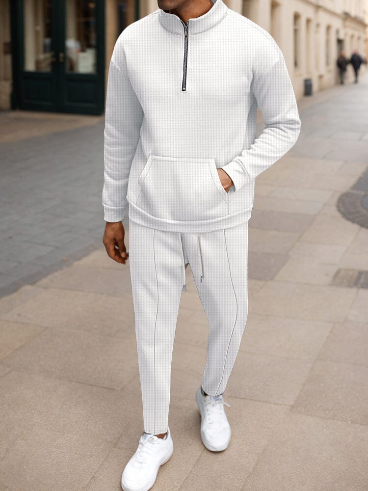 Athleisure Urban Fashion Waffle Matchande Set
