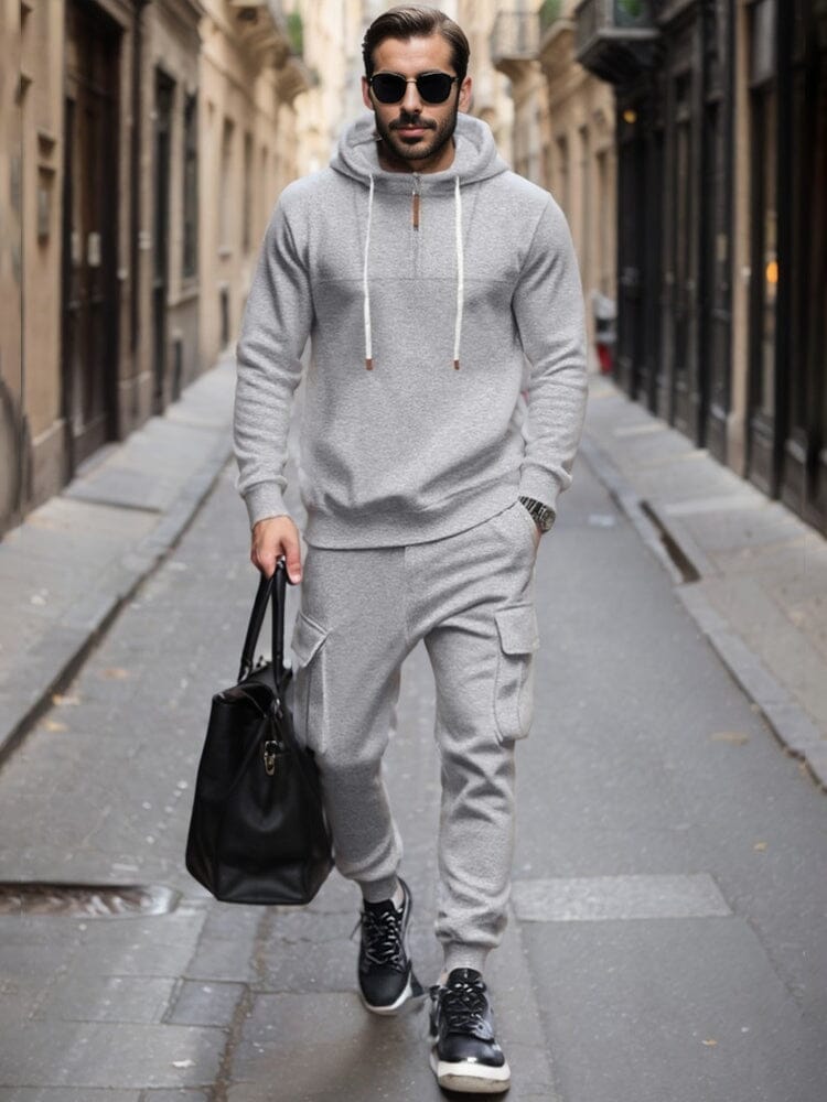 Mjukt Athleisure Hoodie och Byxset