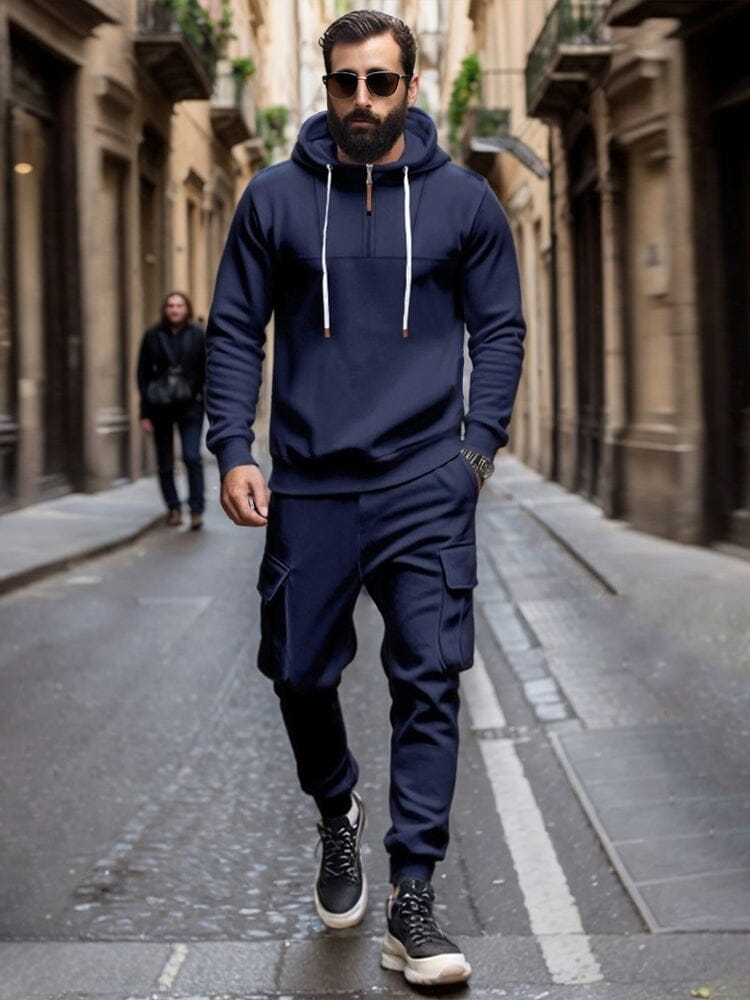 Mjukt Athleisure Hoodie och Byxset