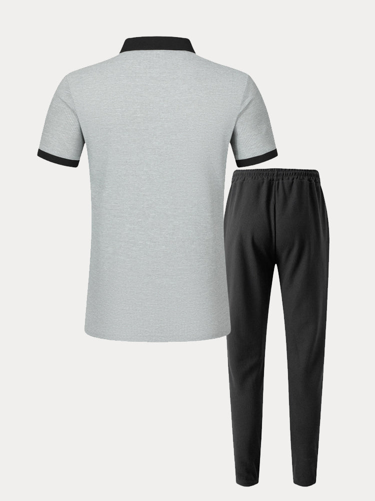 Andningsbart Waffle Athleisure Set