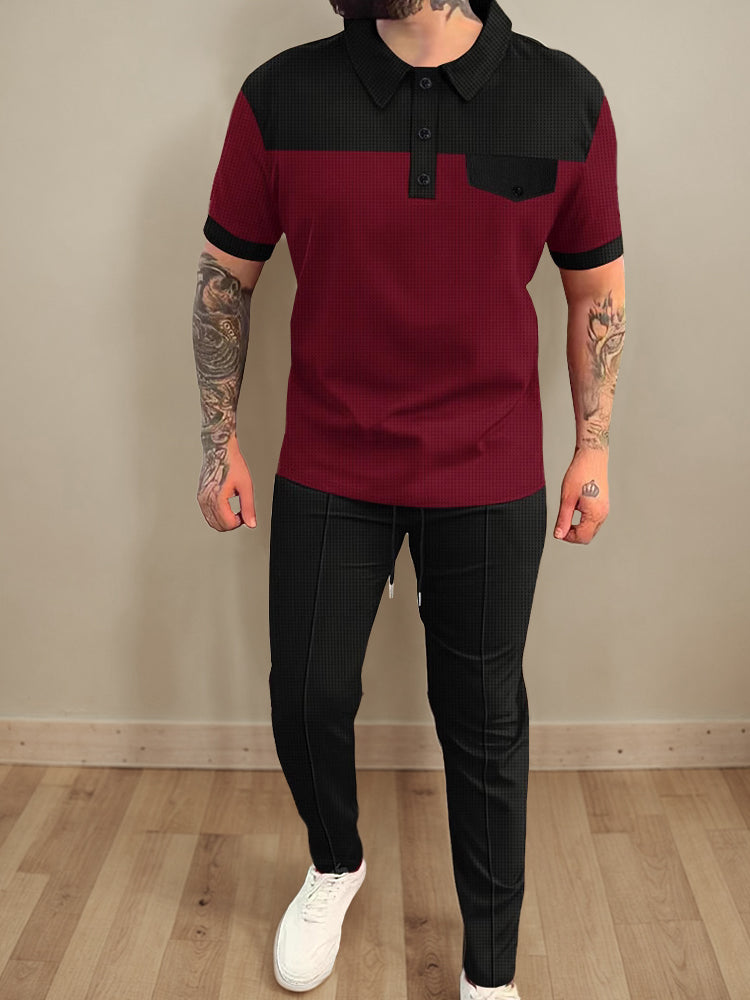 Andningsbart Waffle Athleisure Set